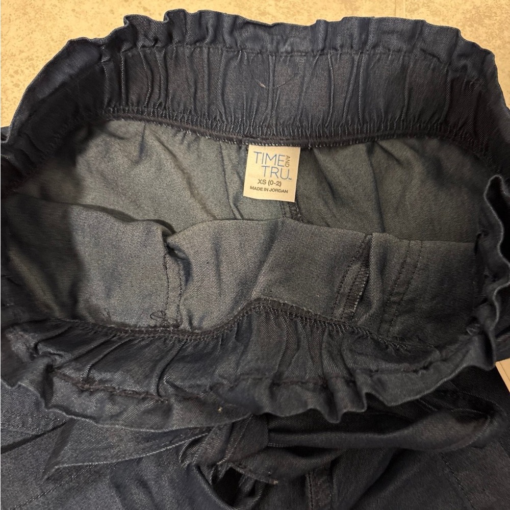 Time and Tru Dark Blue Elastic Waist Pants